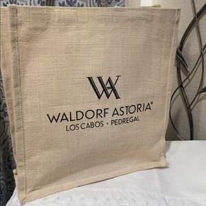 🔹Waldorf Astoria Tan Tote Bag..